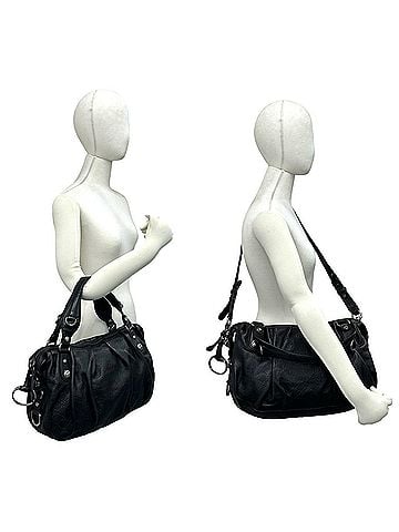 Gucci GUCCI Guccissima GG Pattern Leather 2-Way Chain Shoulder Bag Handbag Crossbody Black 404-5 (view 2)