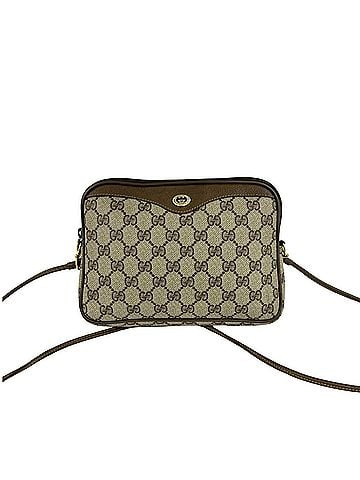 Gucci GUCCI Vintage GG Pattern Logo Leather Shoulder Bag/Pouch/Sacoche (Brown, 35709) (view 1)