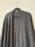 St. John Solid Gray Black Poncho One size - photo 3