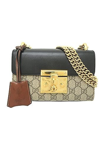 Gucci Gucci GG Supreme Chain Shoulder Bag for Women, 409487, Beige (view 1)