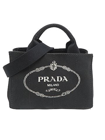 Prada Prada Canapa 2-way bag, women's handbag, B2439G, cotton, Nero (black). (view 1)