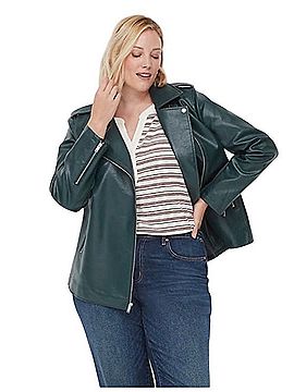 Lane Bryant Faux Leather Moto Jacket (view 1)