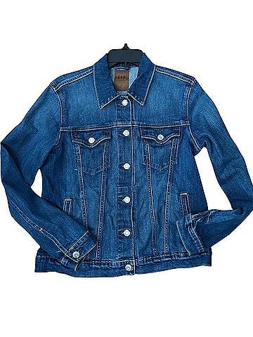 Gap Denim Stretch Jacket Jacket (view 1)