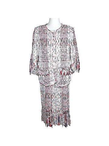 St. John Santana Knit Ribbon Fringe Suit Dress &amp; Jacket Cocktail Dress (view 1)