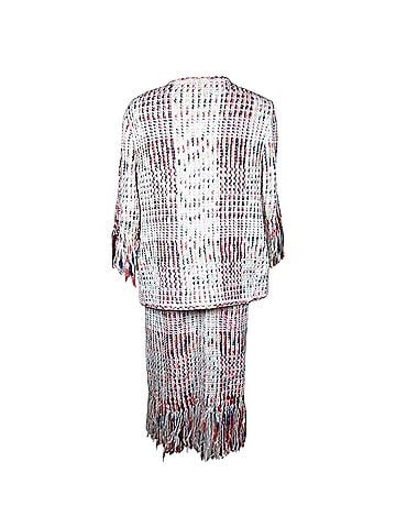 St. John Santana Knit Ribbon Fringe Suit Dress &amp; Jacket Cocktail Dress (view 2)