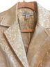 Petite Sophisticate Floral Tan Blazer Size 2 - photo 3