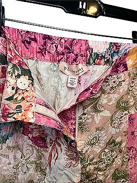 Philosophy Patchwork Floral Wide-Leg Pants Casual Pants (view 2)