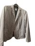 Gap 100% Cotton 100% Polyester Stripes Blue White Blazer Size 12 - photo 1