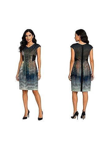 Karen Millen Illusion Ombre Panel Cocktail Dress (view 1)