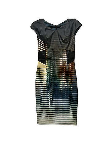 Karen Millen Illusion Ombre Panel Cocktail Dress (view 2)