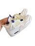 Nike White Purple Sneakers Size 7 1/2 - photo 1