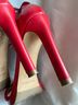 Alice + Olivia 100% Suede Red Heels Size EU 37 - photo 6