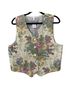 Stonebridge 80% Cotton 20% Polyester 100% Polyester Floral Multi Color Vest Size 12 - photo 1