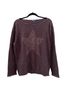 Democracy Stars Burgundy Brown Purple Pullover Sweater Size XL - photo 1