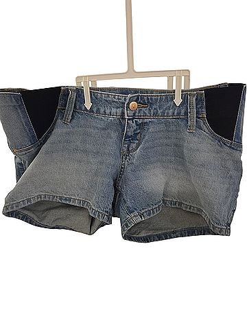 Isabel Maternity Denim Shorts (view 1)