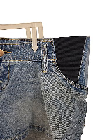 Isabel Maternity Denim Shorts (view 2)