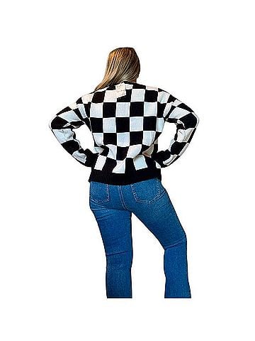 Hem & Thread Pullover Sweater (view 2)