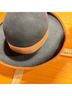 Bloomingdale's 100% Wool Black Brown Fedora One size - photo 6