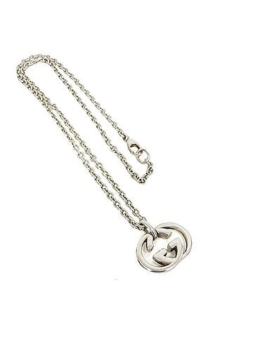 Gucci Gucci Interlocking G Silver Men,Women Fashion Pendant Necklace (Silver) (view 2)