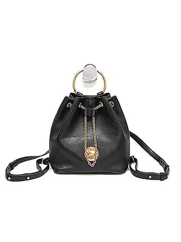 Chloé Chloé Bracelet Small Backpack Women's Leather Backpack,Handbag Black (view 1)