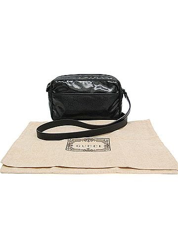 Gucci Gucci GG Crystal Mini Crossbody Bag 760342 Men,Women GG Crystal,Leather Shoulder Bag Black (view 2)