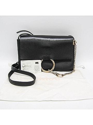 Chloé Chloé Faye Women's Leather Shoulder Bag Black (view 2)