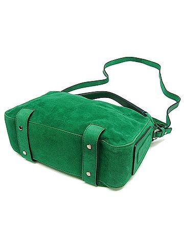 Yves Saint Laurent Yves Saint Laurent Rive Gauche Big Tassel 2-Way Bag 144911 Women's Suede,Leather Handbag,Shoulder Bag Green (view 2)