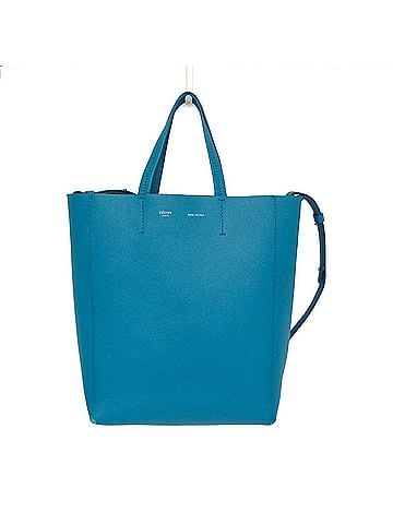 Céline Celine Vertical Cabas Small Women's Leather Shoulder Bag,Tote Bag Blue (view 1)