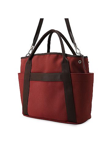 Hermès Hermes Sac de Pansage Groom SAC DE PANSAGE GROOM Rouge H Chocolat B stamp 2-way handbag HERMES (view 2)