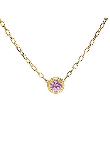 Cartier Cartier Damour Necklace Pink Sapphire Pink Gold (18K) Sapphire Men,Women Fashion Necklace (Pink Gold) (view 1)