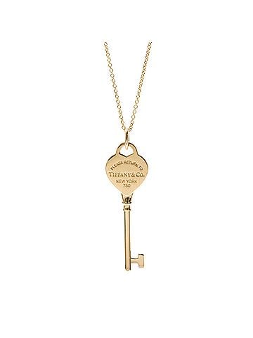 Tiffany & Co. Tiffany Return To Tiffany Heart Key Necklace Pink Gold (18K) No Stone Women,Men Fashion Pendant Necklace (Pink Gold) (view 1)