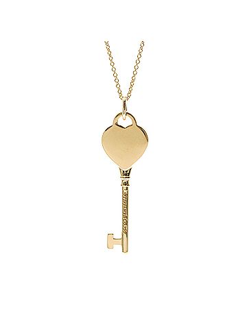Tiffany & Co. Tiffany Return To Tiffany Heart Key Necklace Pink Gold (18K) No Stone Women,Men Fashion Pendant Necklace (Pink Gold) (view 2)