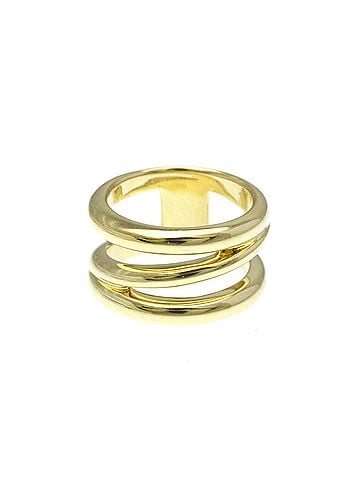 Tiffany & Co. Tiffany Diagonal Ring Yellow Gold (18K) Fashion No Stone Band Ring Gold (view 1)
