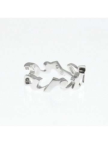Cartier Cartier Signature Ring White Gold (18K) Fashion No Stone Band Ring Silver (view 2)