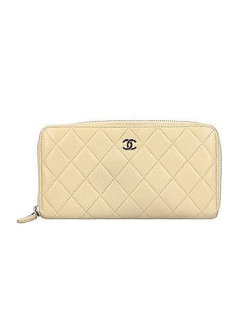 Chanel Chanel Classic Long Zip Wallet Matelassé Caviar Skin A50097 Women's CHANEL (view 1)