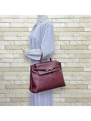 Bottega Veneta Bottega Veneta Ciao Medium Shoulder Bag, Handbag, Leather, Red, Women's, BOTTEGAVENETA, 2-way (view 2)