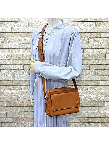 Louis Vuitton Louis Vuitton Boarding Messenger Aerogram Shoulder Bag, Handbag, Leather, M25981, Brown, Men's, LOUIS VUITTON (view 2)