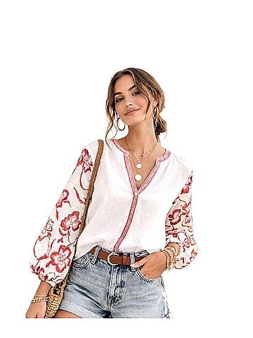 Calypso St. Barth Long Sleeve Blouse (view 1)