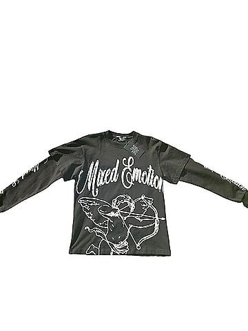 Streetwear Long Sleeve Button-Down Shirt (view 1)