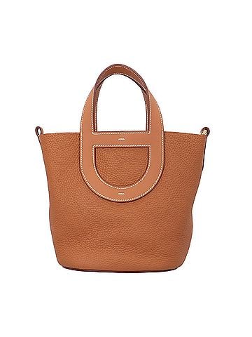 Hermès Hermes In the Loop 18 Handbag, Taurillon Clemence Leather, Brown, Women's HERMES (view 1)