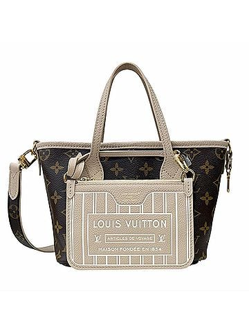 Louis Vuitton Louis Vuitton Neverfull Inside Out BB Monogram Shoulder Bag, Handbag, Grain Leather, M25657 Beige, Women's, LOUIS VUITTON 2-way (view 1)