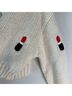 Maeve 100% Polyester White Wool Cardigan One size - photo 3