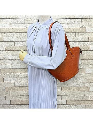 Louis Vuitton Louis Vuitton Saint Jacques Poignée Long Epi Shoulder Bag, Handbag, Leather, M52333, Brown, Women's, LOUIS VUITTON (view 2)