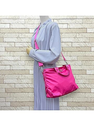 Prada Prada Shoulder Bag / Handbag, Nylon, BN2867, Pink, Women's, PRADA 2-Way (view 2)