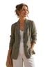 Peruvian Connection 100% Linen Green Blazer Size 6 - photo 1