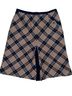 Pendleton 100% Wool Plaid Tan Blue Wool Skirt Size 12 - photo 1