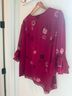 CeCe 100% Polyester 100% Polyester Floral Red Blouse Size XL - photo 7