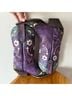 Dan Post 100% Leather Purple Black White Boots Size 7 - photo 7