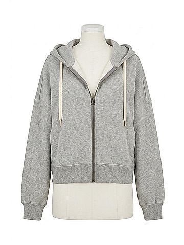 Spiritual Gangster Soul Guide Muse Zip Hoodie in Light Heather Grey (view 1)
