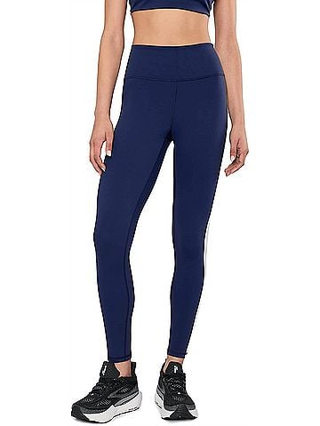 Spiritual Gangster Sage 7/8 High Waist Legging in Indigo/White (view 2)